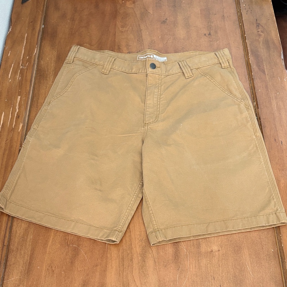 Carhartt Rugged Flex Relaxed Fit Canvas Work Shorts Size 36